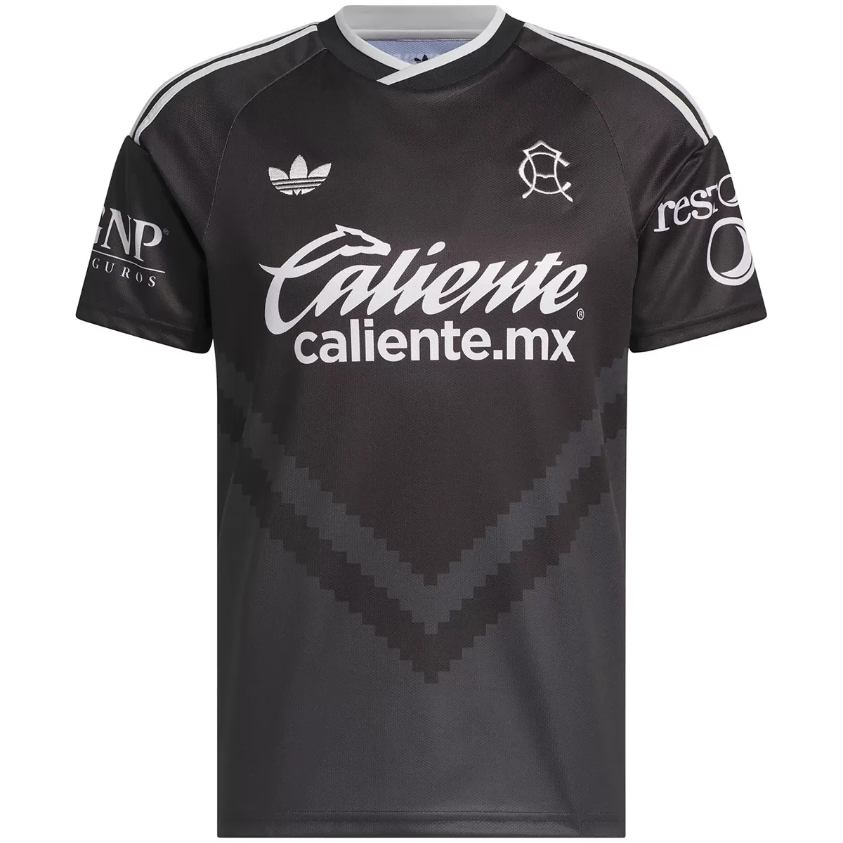 Mens Club America Away Jersey 2026/27 Mens Club America Away Jersey 2026/27 black shirt front view with white Trefoil logo and retro CA monogram crest