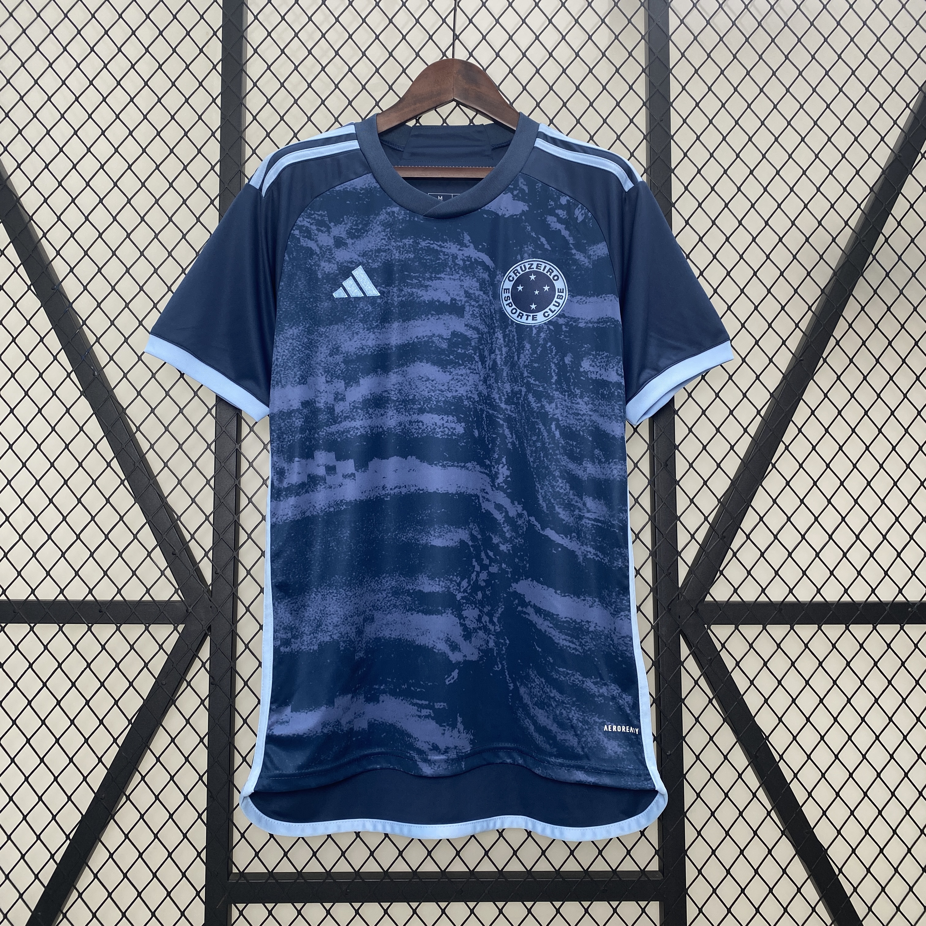 Mens Cruzeiro game Third Jersey 2024/25 Mens Cruzeiro game Third Jersey 2024/25 front view on display