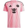 Mens Inter Miami CF Home Jersey 2025 front view in pink with black sponsor