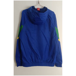 Mens Brazil Blue Windbreaker 2025 back view detail