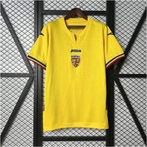 Mens Romania Home Jersey 2025 front view on hanger