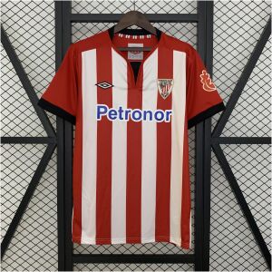 Mens Athletic Bilbao Retro Home Jersey 2011/12 Mens Athletic Bilbao Retro Home Jersey 2011/12 front view on display