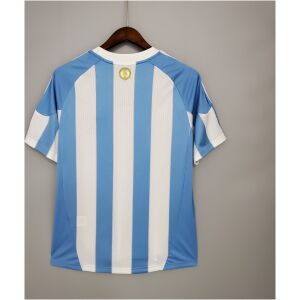 Mens World Cup Argentina Retro Home Jersey 2010 back view detail
