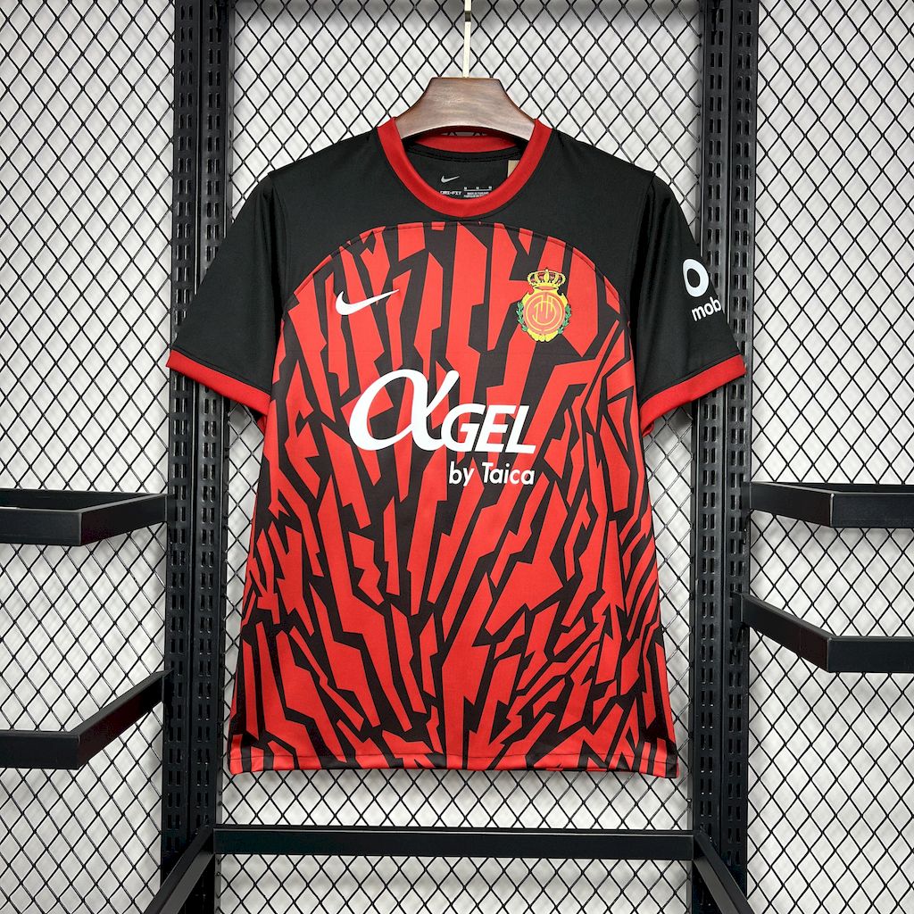 Mens RCD Mallorca Home Jersey 2024/25 Mens RCD Mallorca Home Jersey 2024/25 front view on display