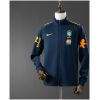 Mens World Cup Brazil Royal Blue Jacket Jersey 2022 front view on mannequin showing navy shell and stand collar