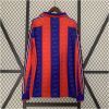 Mens Barcelona Retro Long Sleeve Home Jersey 1996/97 rear view showing matching team styling
