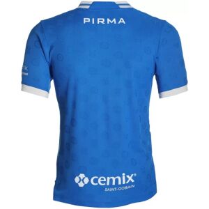 Mens Cruz Azul Player Version Home Match Jersey 2026/27 royal blue shirt back view with embossed watermarks and white Pirma text