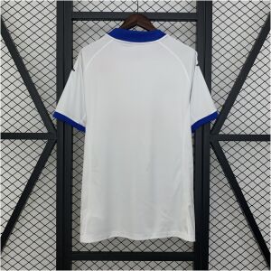 Mens Real Zaragoza white Retro Home Jersey 2001/02 back view detail