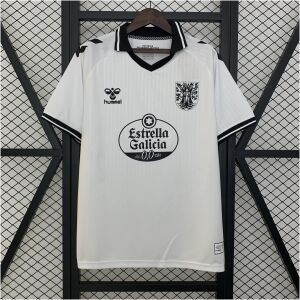 Mens Celta Vigo 100th White Anniversary Jersey 2025/26 Mens Celta Vigo 100th White Anniversary Jersey 2025/26 front view on display