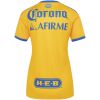 Women's Tigres UANL Home Jersey 2026/27 yellow shirt back view with Corona sponsor