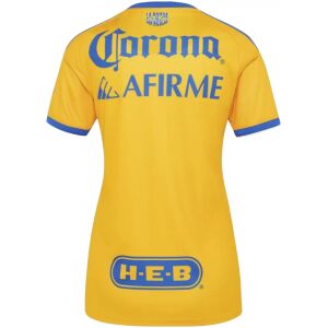 Women's Tigres UANL Home Jersey 2026/27 yellow shirt back view with Corona sponsor