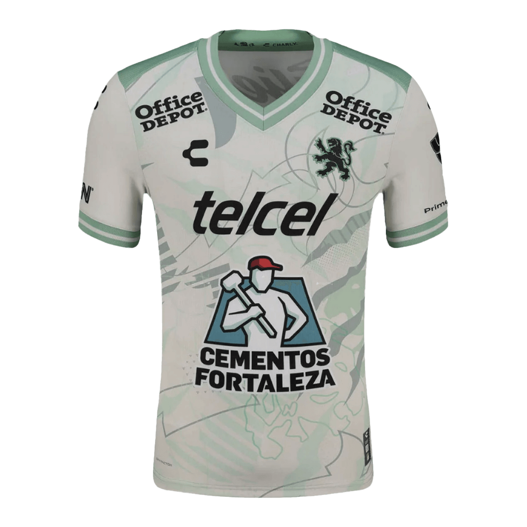 Mens Club Leon Away Jersey 2025/26 Mens Club Leon Away Jersey 2025/26 front view in mint green