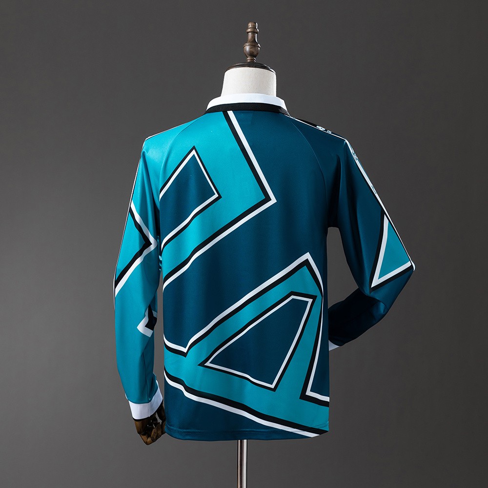 Mens Real Betis Retro Long Sleeve Away Jersey 1995/97 Mens Real Betis Retro Long Sleeve Away Jersey 1995/97 back view detail