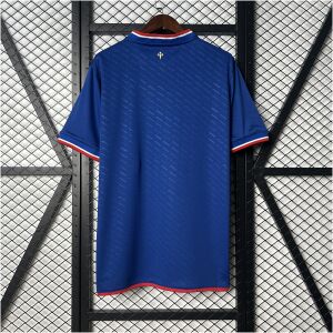 Mens Fortaleza Commemorative Edition Blue Jersey 2025/26 front view on display