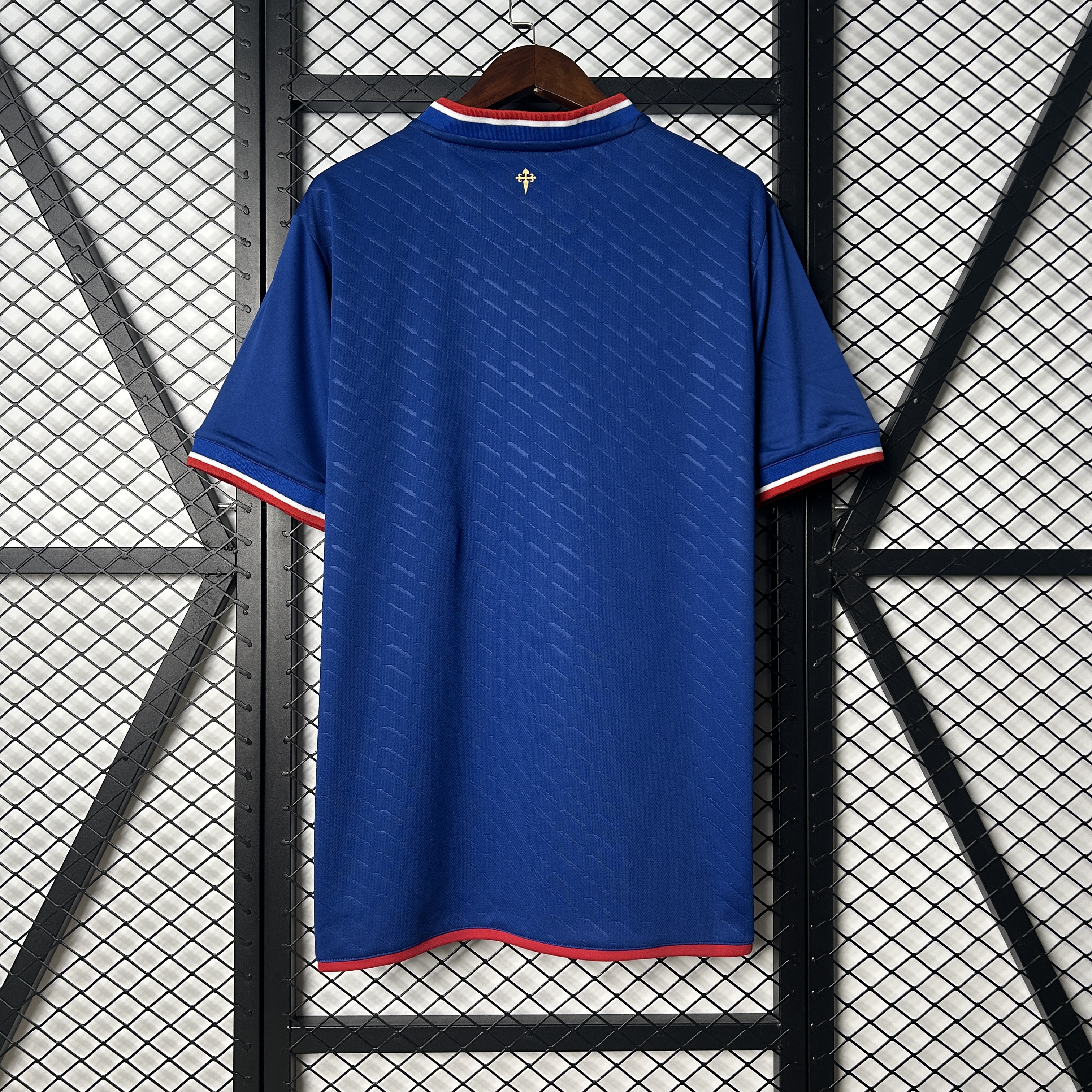 Mens Fortaleza Commemorative Edition Blue Jersey 2025/26 Mens Fortaleza Commemorative Edition Blue Jersey 2025/26 front view on display
