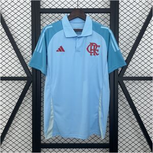 Mens Flamengo Training Kit Polo 2025/26 front view on display