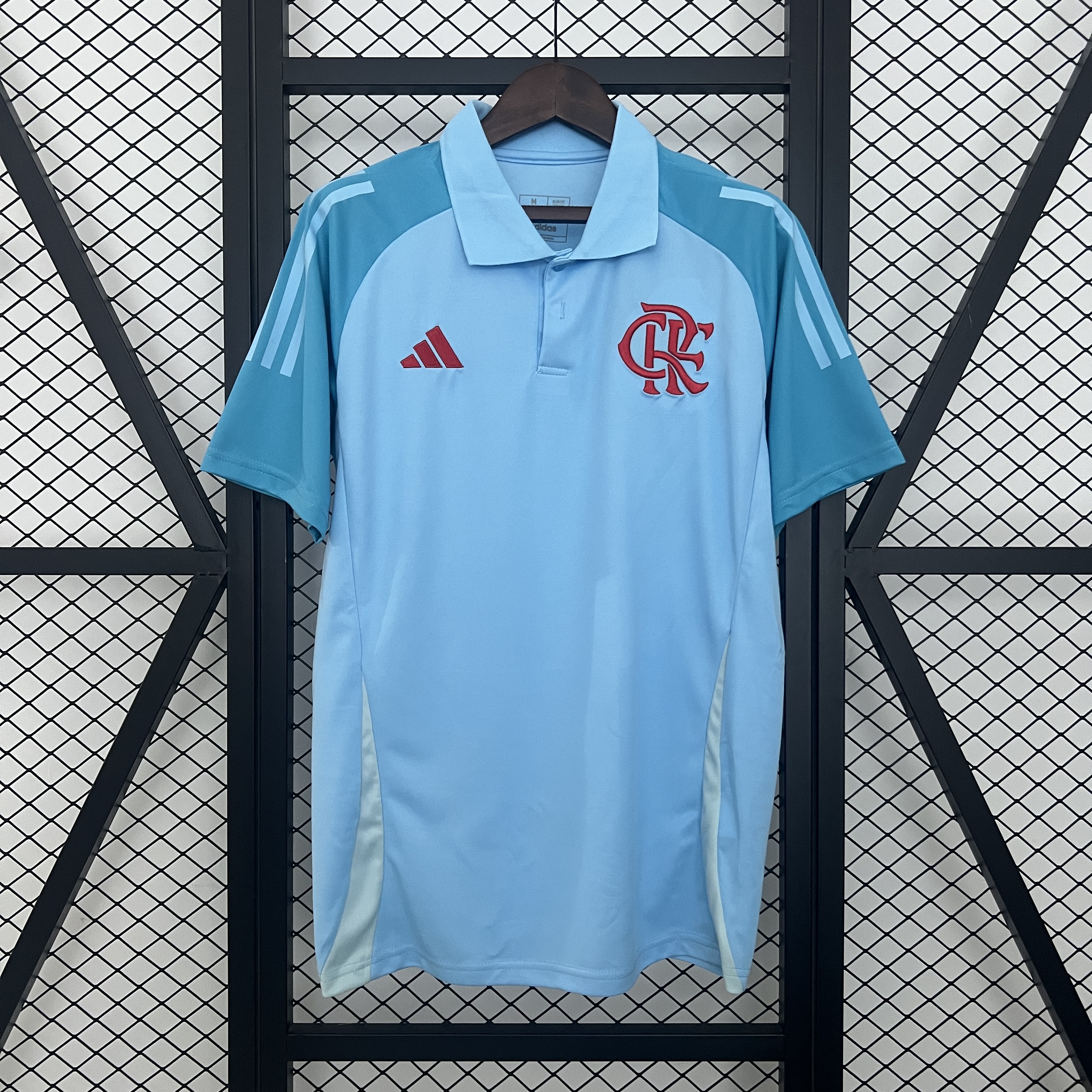 Mens Flamengo Training Kit Polo 2025/26 Mens Flamengo Training Kit Polo 2025/26 front view on display