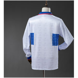 Mens Club Deportivo Universidad Catolica Retro Long Sleeve Home Jersey 1996/97 front view on display