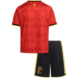 Kids Belgium World Cup Home Kit 2026 rear view of shirt and shorts