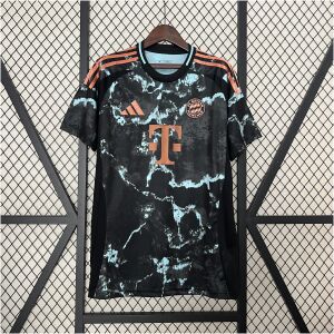 Mens Bayern Munich Away Jersey 2024/25 Mens Bayern Munich Away Jersey 2024/25 front view on display