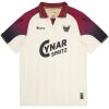 Mens Venezia FC away jersey 2025/26 front view in cream with burgundy sleeves