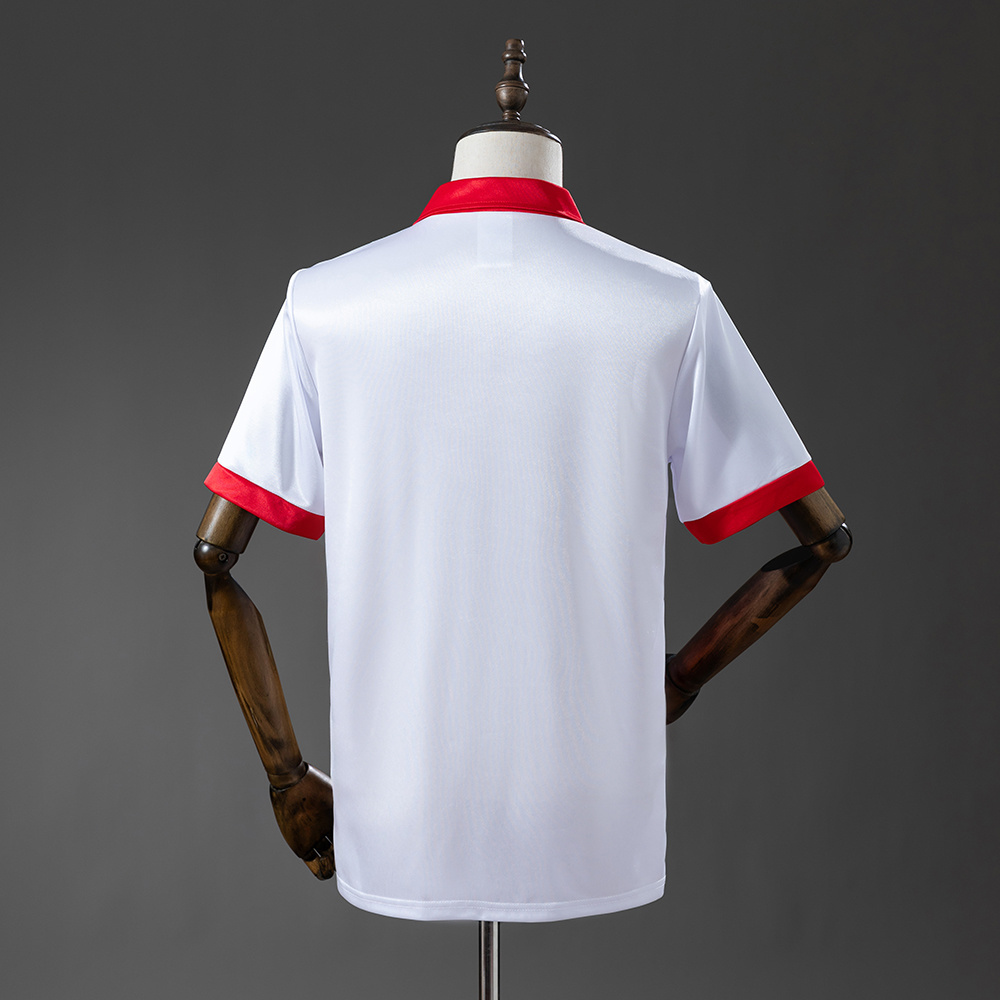 Mens FC Koln Retro Home Jersey 1990/91 Mens FC Koln Retro Home Jersey 1990/91 front view on display