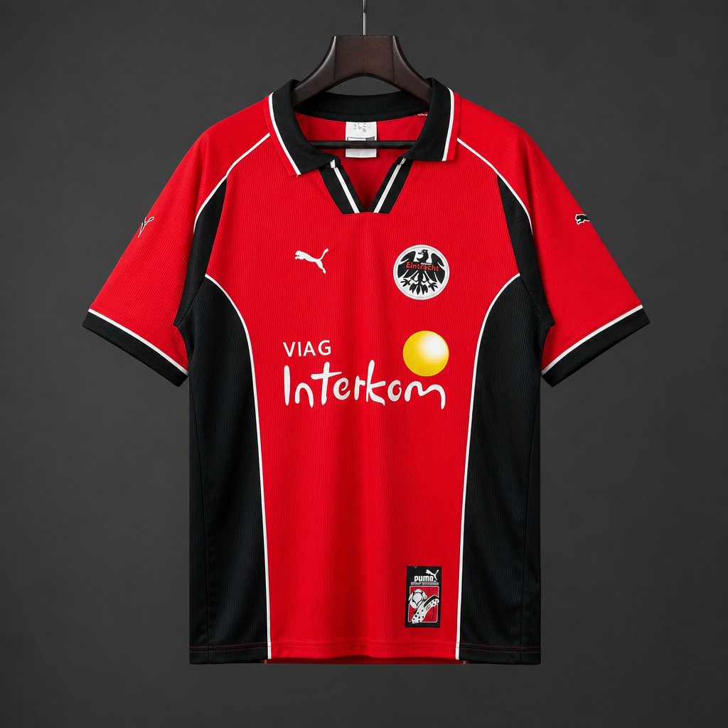 Mens Eintracht Frankfurt 1999/00 Home Retro Shirt Mens Eintracht Frankfurt 1999/00 Home Retro Shirt