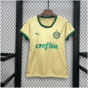 Womens Palmeiras Thirds Womens yellow Jersey 2024/25 front view on display