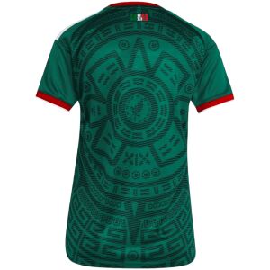 Womens Mexico World Cup Home Jersey 2026 rear view showing matching team styling
