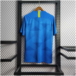 Mens World Cup Brazil Retro Away Jersey 2018 back view detail