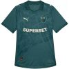 Mens Fluminense FC Third Jersey 2026/27 deep teal shirt front view with street map graphic and vintage FFC crest