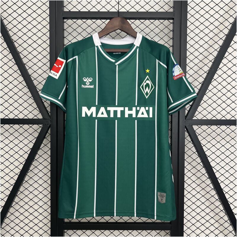 Mens Werder Bremen Home Jersey 2025/26 Mens Werder Bremen Home Jersey 2025/26 front view on display