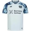Mens Bayer 04 Leverkusen Away Jersey 2026/27 silver shirt with marbled sleeves front view