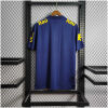 Mens World Cup Brazil Low Neck Royal Blue Polo 2022 Mens World Cup Brazil Low Neck Royal Blue Polo 2022 back view detail
