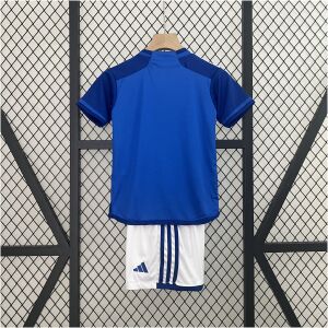 Kids Cruzeiro Home Kit 2024/25 front view on display