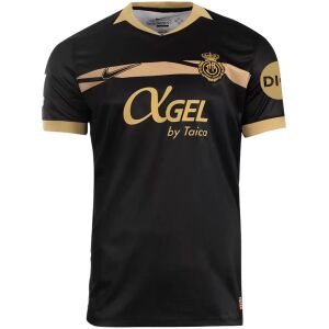 Mens RCD Mallorca Away Jersey 2026/27 black shirt with champagne gold chest band front view