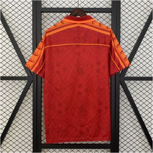 Mens Roma Retro Home Jersey 1995/96 back view detail