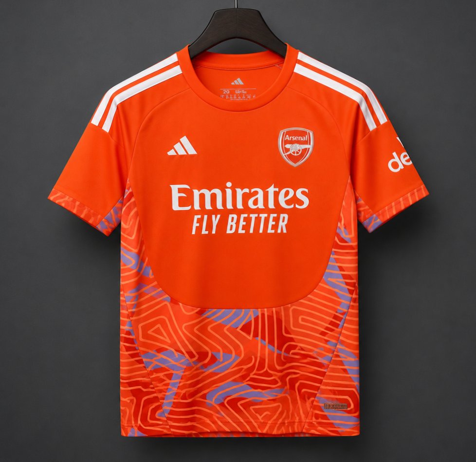 Mens Arsenal Goalkeeper Jersey Orange 2026/27 Mens Arsenal Goalkeeper Jersey Orange 2026/27