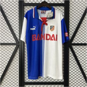 Mens Atletico Madrid Retro Third Jersey 1996/97 front view on display