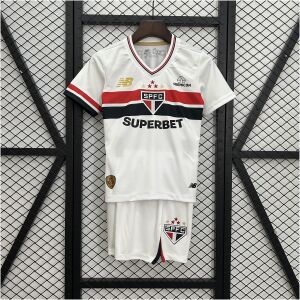 Kids Sao Paulo Home Kit 2025/26 front view on display