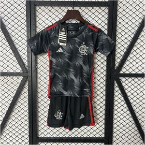 Kids Flamengo Third Kit 2024/25 front view on display