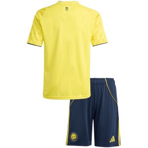Kids Al Nassr Home Kit 2025/26 rear view of shirt and shorts
