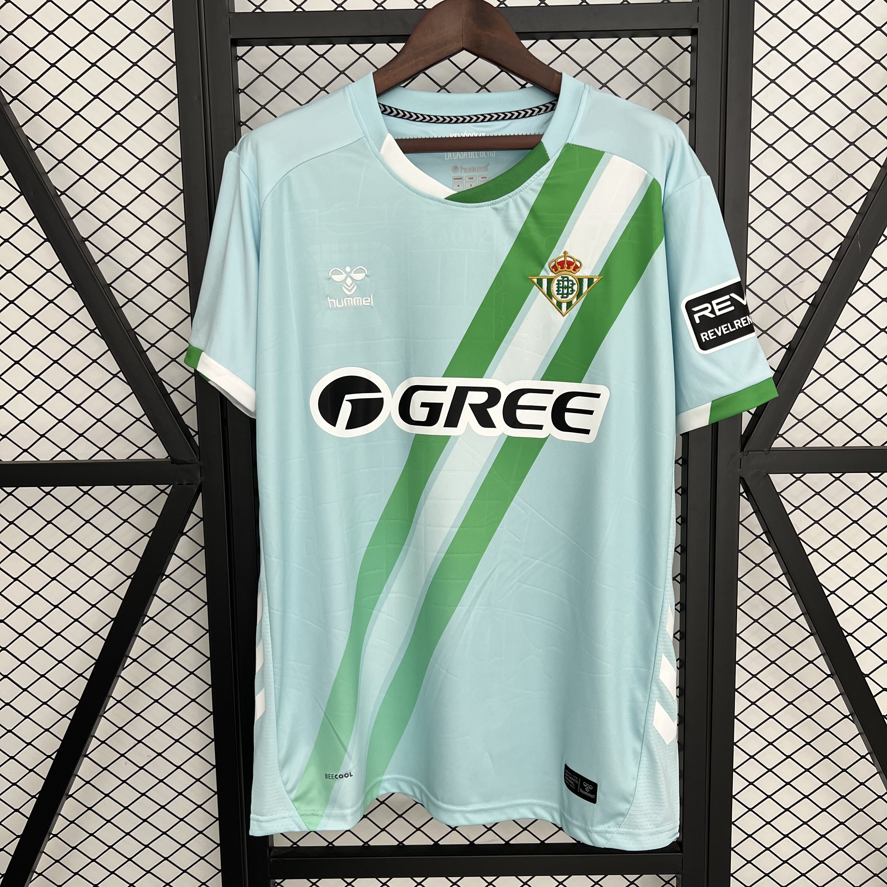 Mens Real Betis Away Jersey 2025/26 Mens Real Betis Away Jersey 2025/26 front view on display
