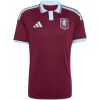 Mens Aston Villa Home Jersey 2026/27 front view in claret with sky blue polo collar
