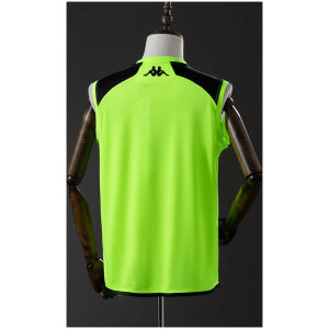 Mens Vasco da Gama fluorescent green Training Kit Singlet Kits Suit 2025/26 back view detail
