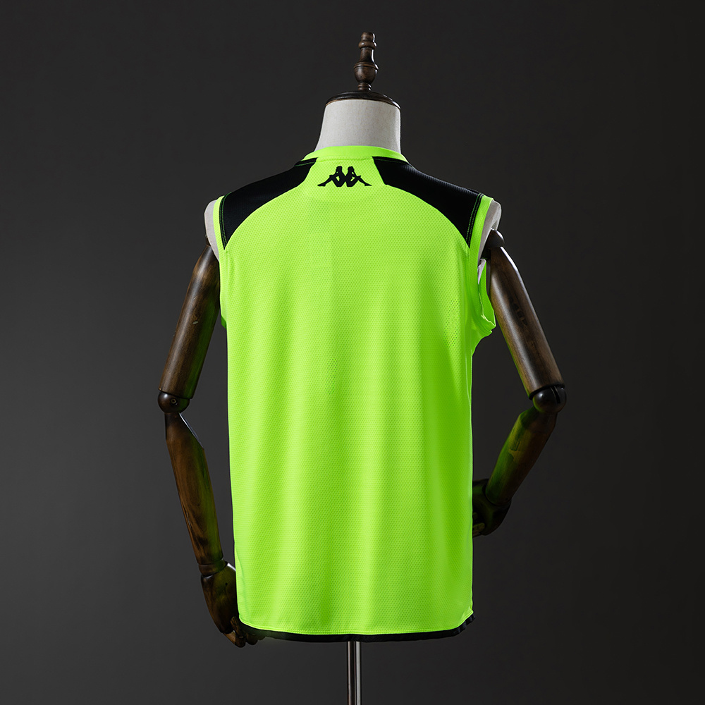 Mens Vasco da Gama fluorescent green Training Kit Suit 2025/26 Mens Vasco da Gama fluorescent green Training Kit Singlet Kits Suit 2025/26 back view detail