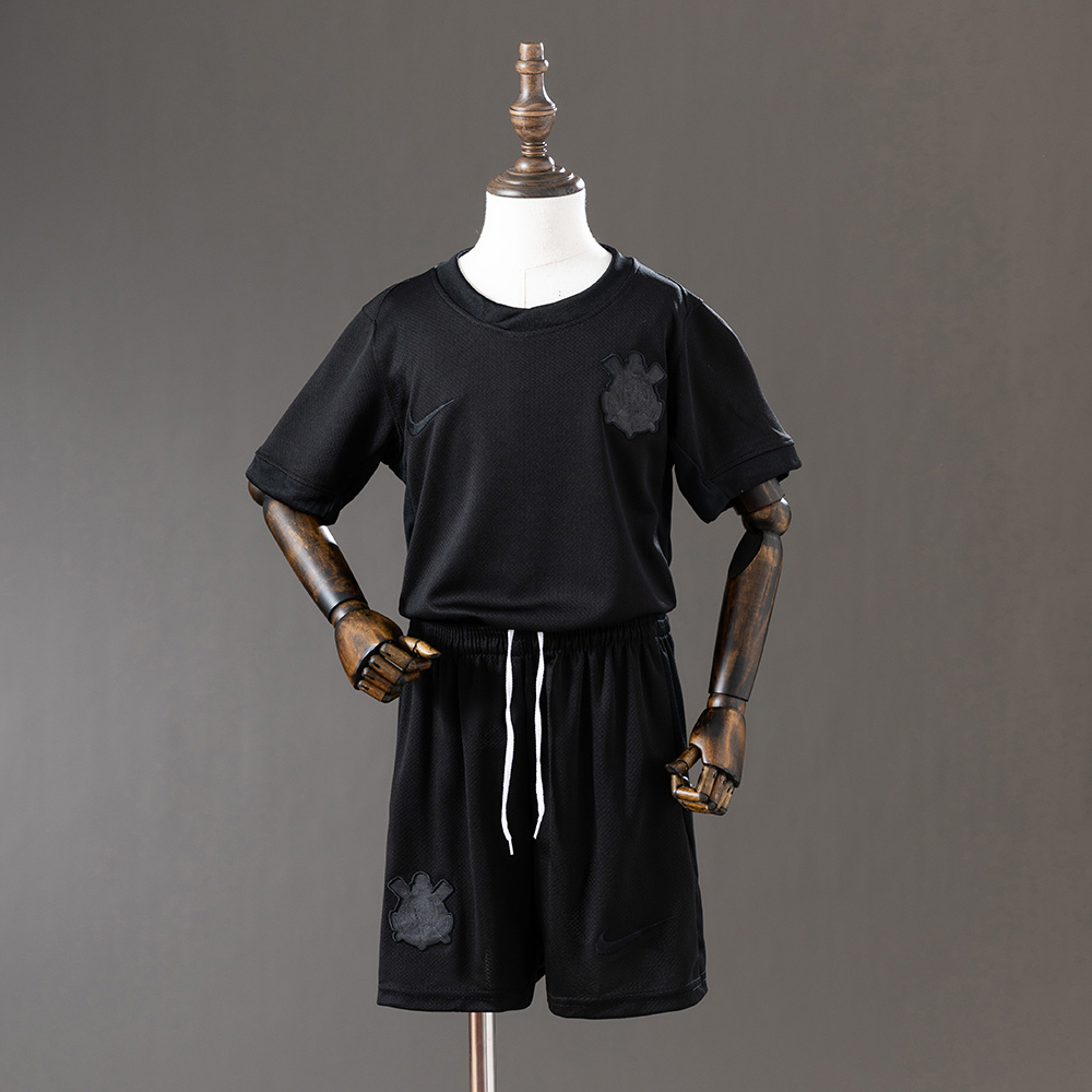 Kids Corinthians Away Kit 2024/25 Kids Corinthians Away Kit 2024/25 front view on display