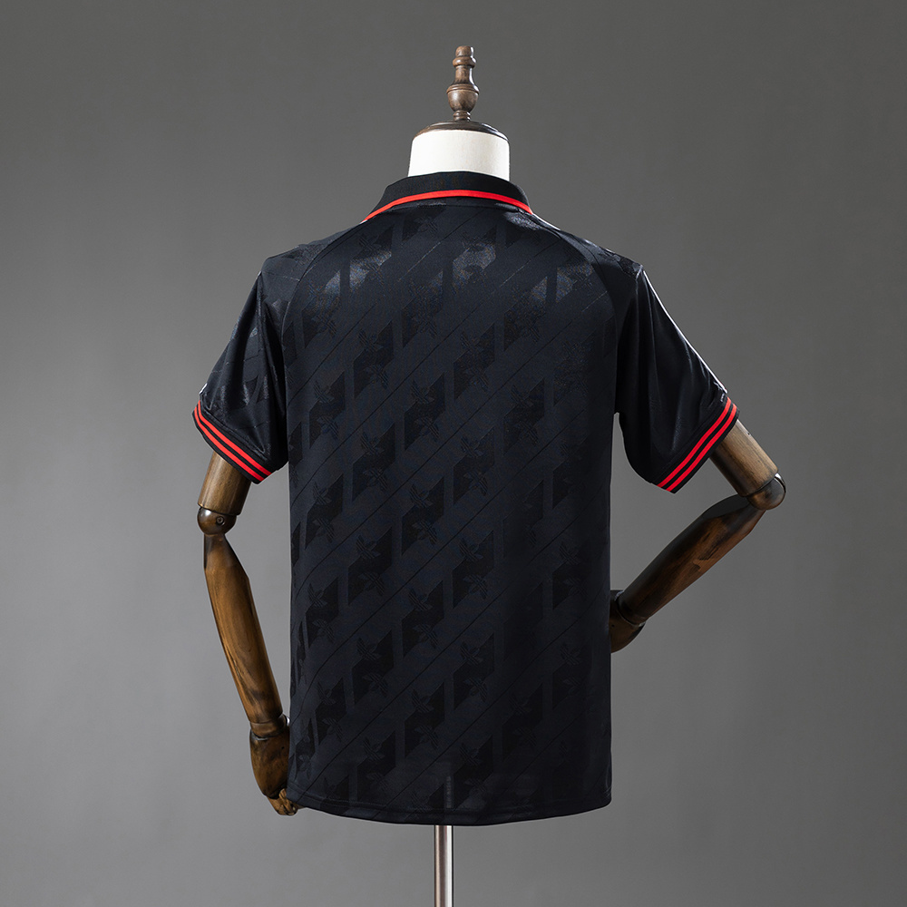 Mens Flamengo Lifestyler Black Retro Jersey 2025/26 Mens Flamengo Lifestyler Black Retro Jersey 2025/26 rear view showing matching team styling