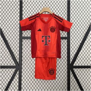 Kids Bayern Munich Home Kit 2024/25 Kids Bayern Munich Home Kit 2024/25 front view on display