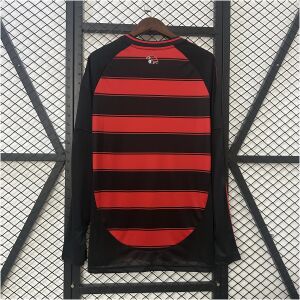 Mens Flamengo Long Sleeve Home Jersey 2025/26 front view on display